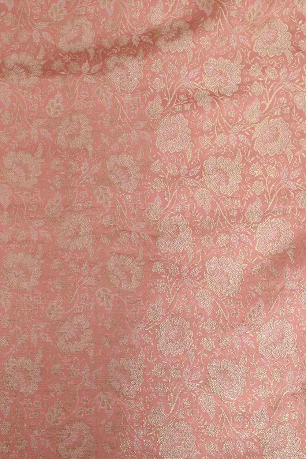 Stunning Pink Banarasi Brocade Silk Suit With Dyeable Banarasi Handloom Tissue Silk Polka Dot Dupatta