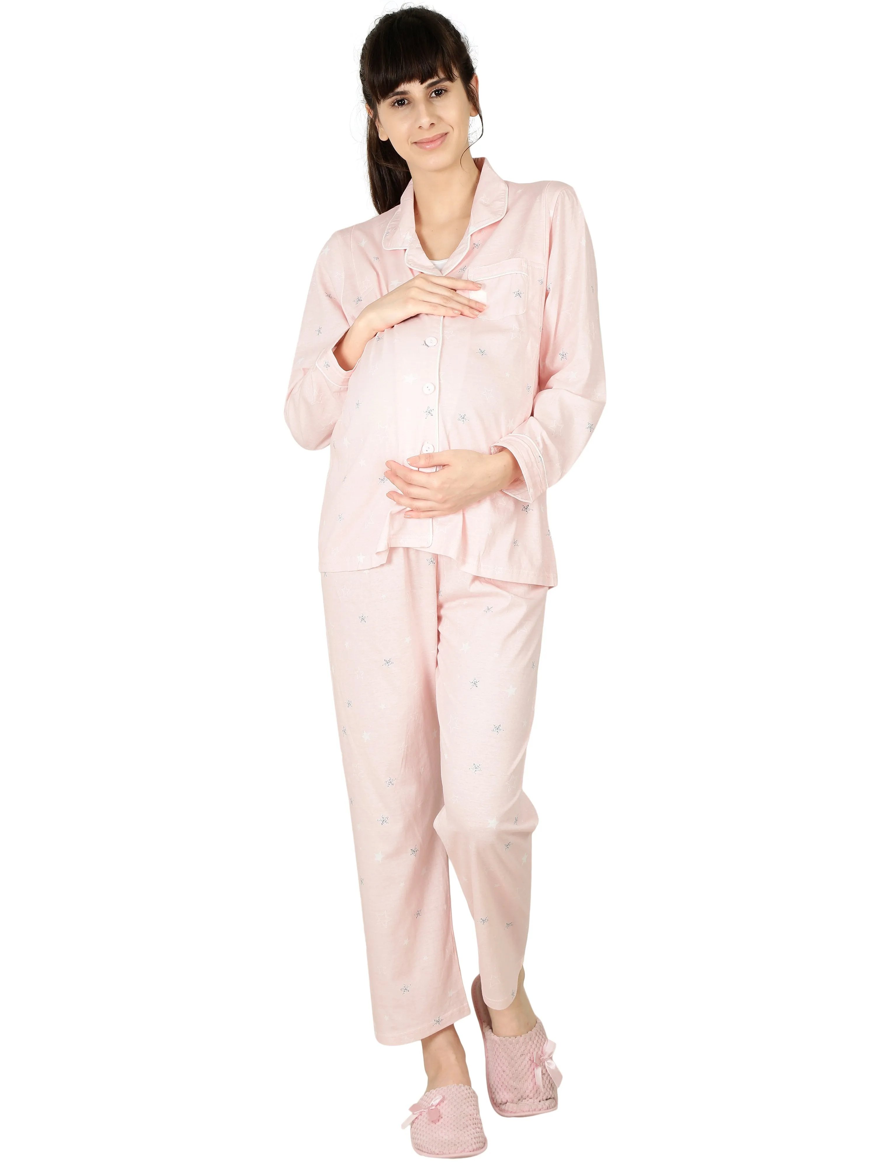 Sweet Dreams Pink Maternity Nightwear