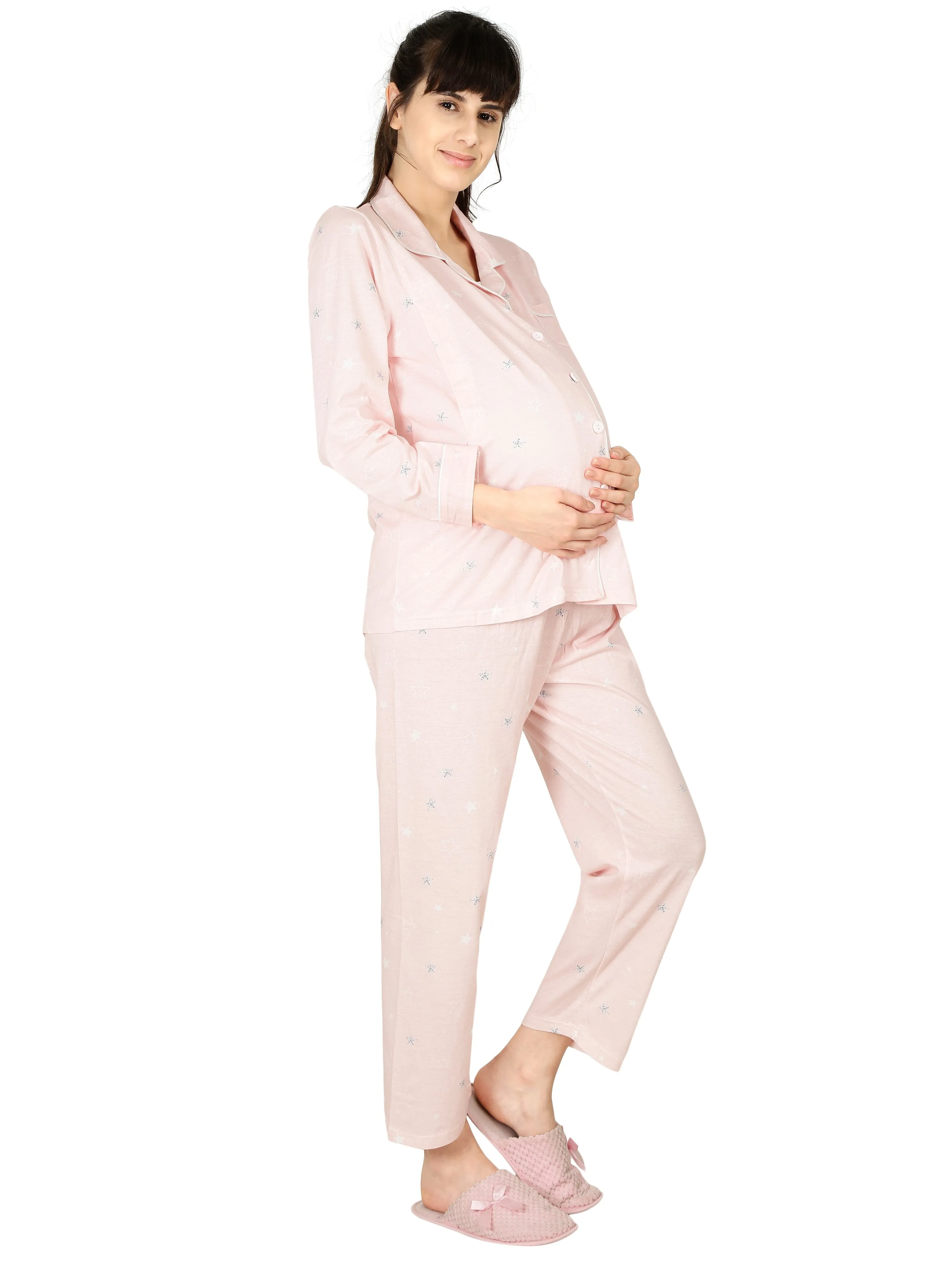 Sweet Dreams Pink Maternity Nightwear