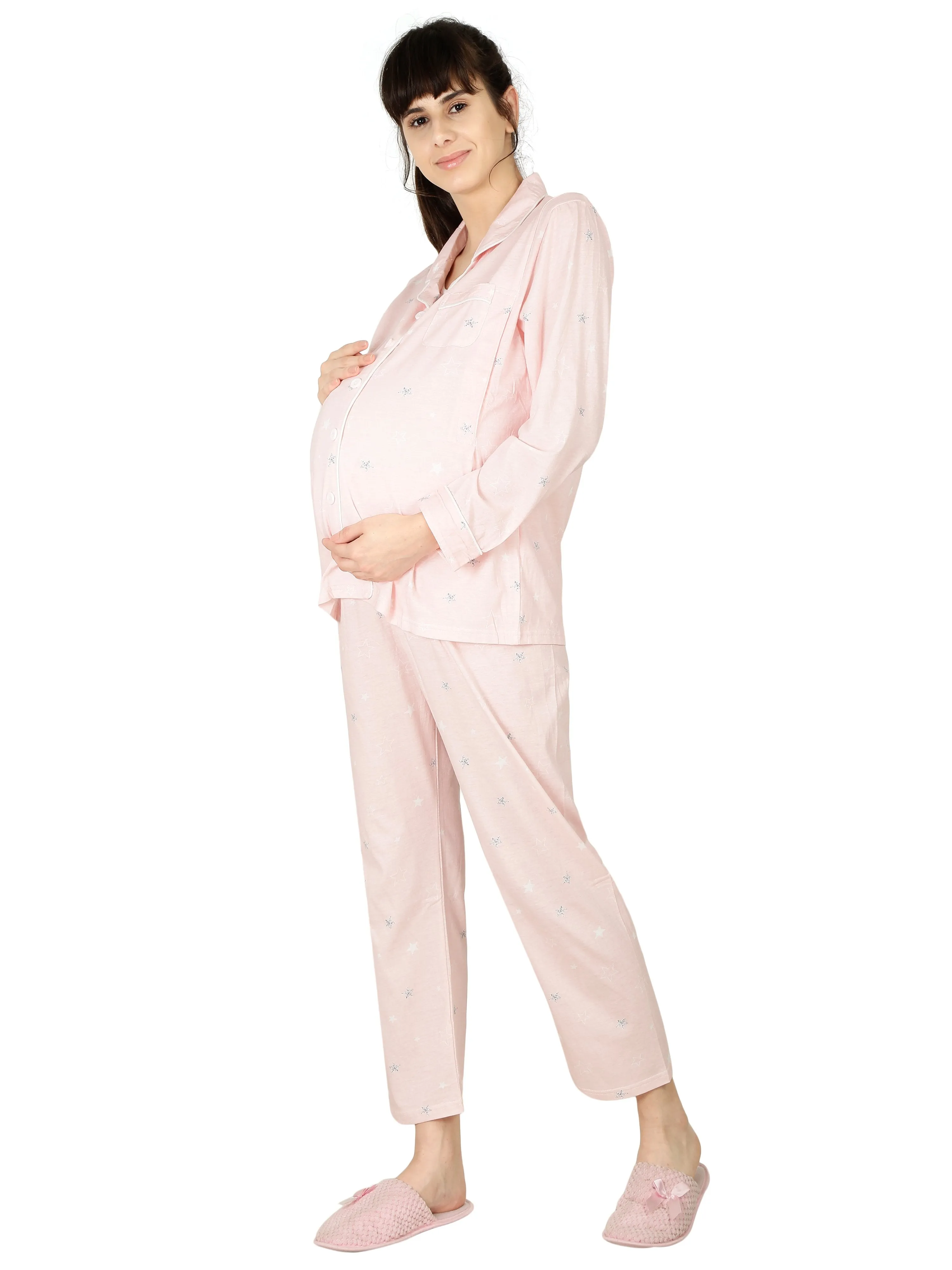 Sweet Dreams Pink Maternity Nightwear