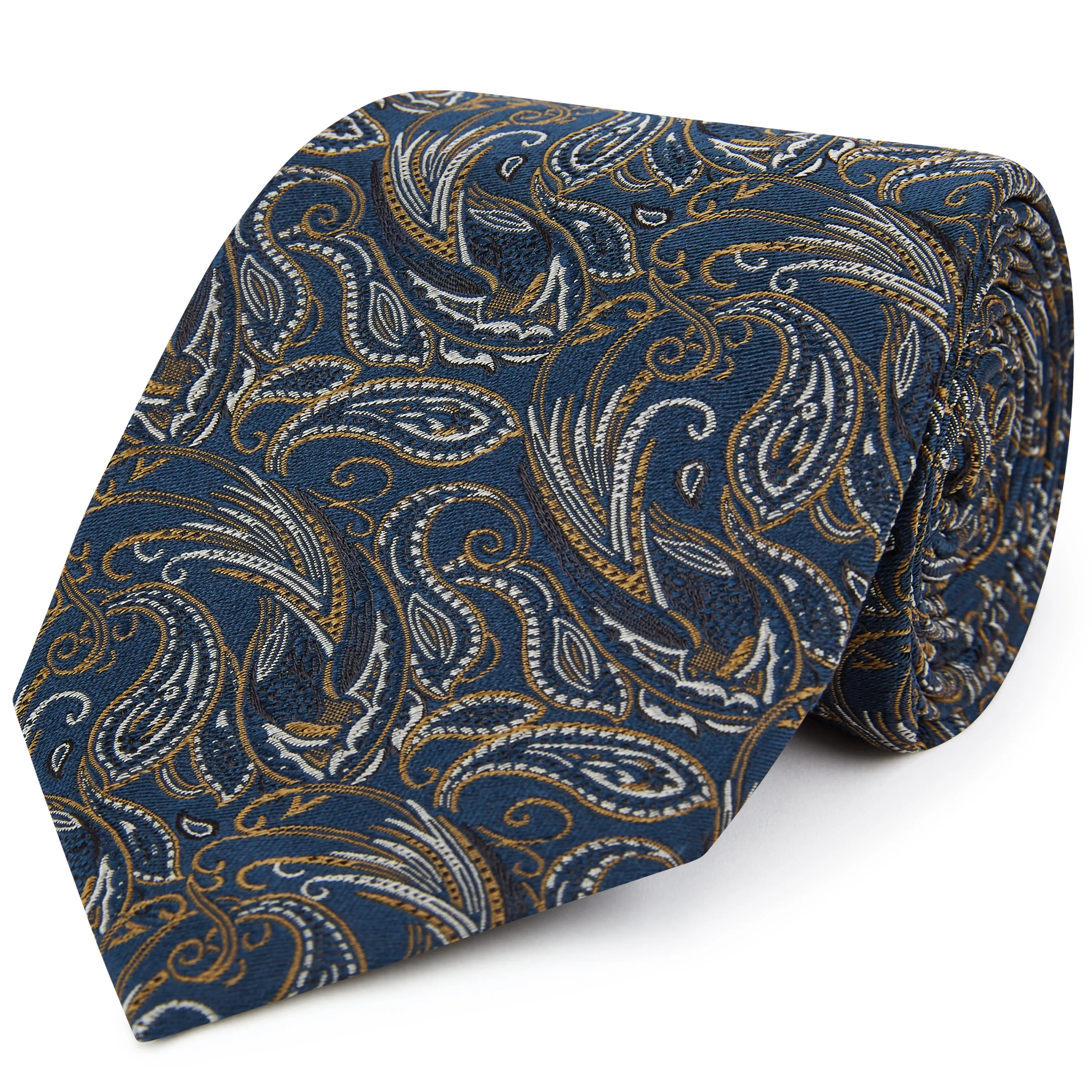 Teal Pheasant Woven Silk Tie