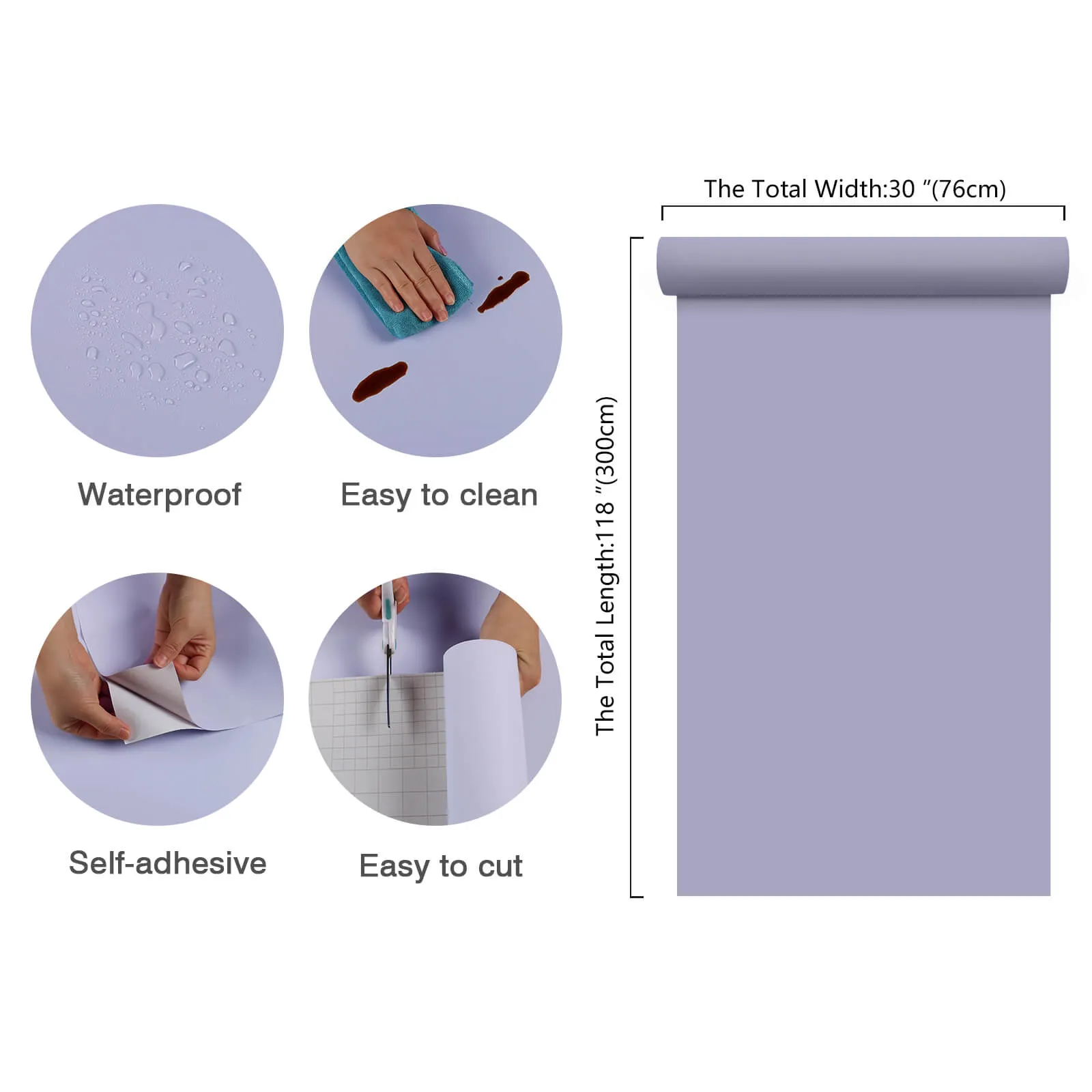 Thickened Light Purple Wallpaper