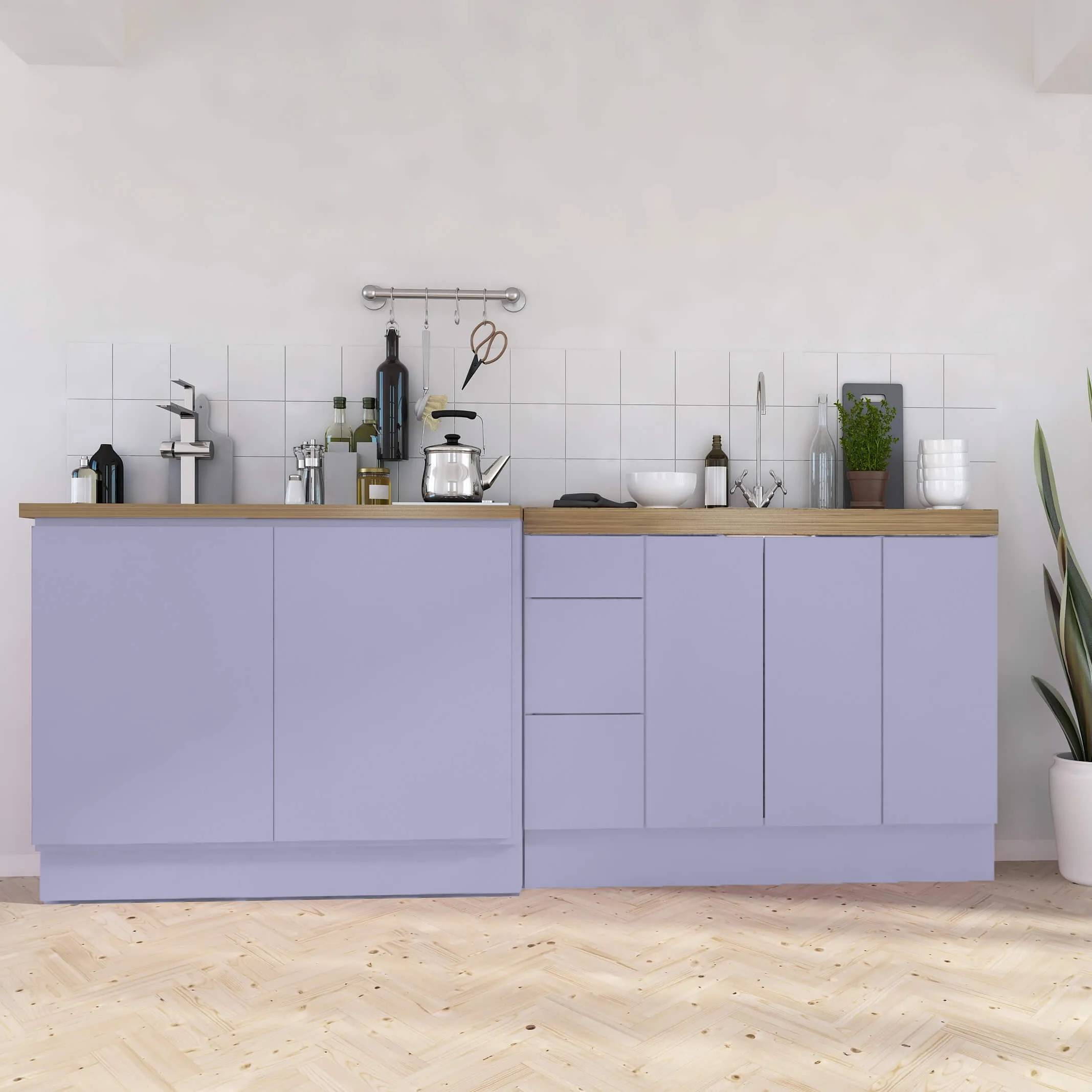 Thickened Light Purple Wallpaper