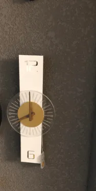 Tick-Tock Stream Contemporary Wall Clock (2621-W)