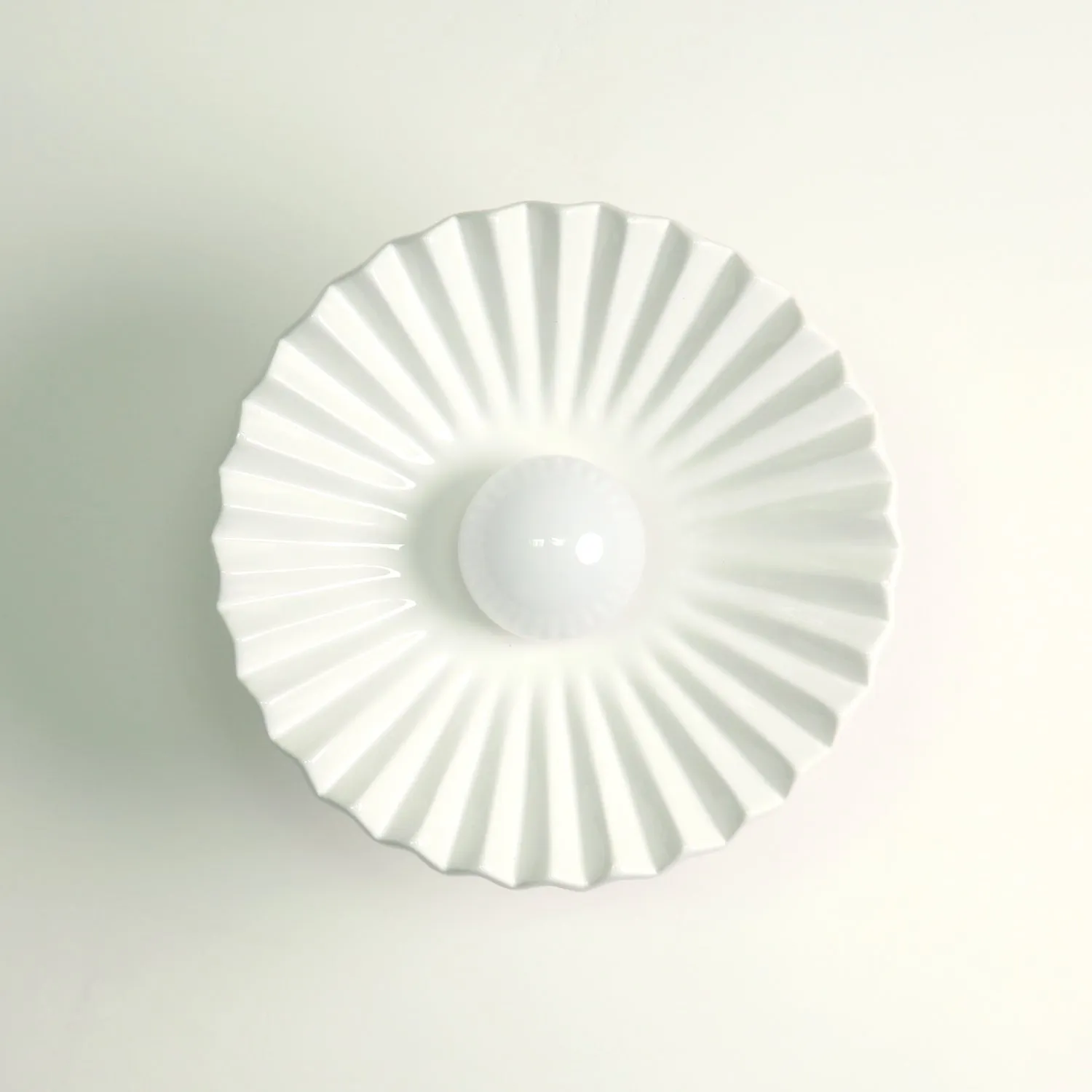 Tutu White Porcelain Wall Sconce / Ceiling Light