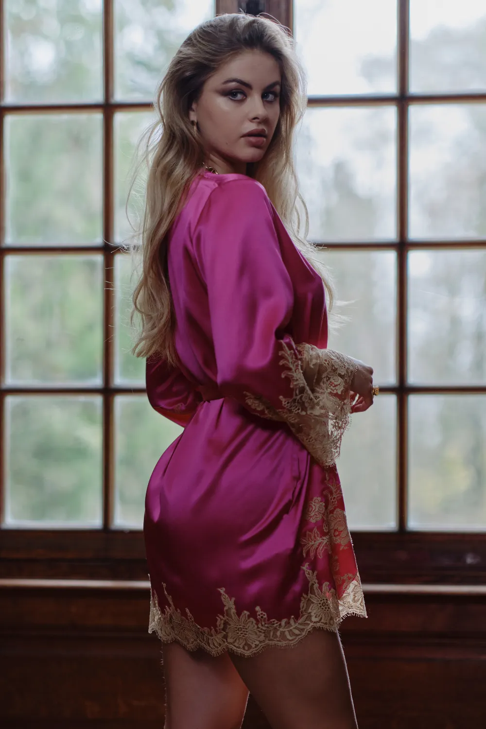 Victoria Short Silk Kimono